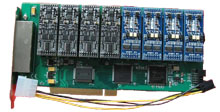 photo digium 8 port bri analog hybrid card